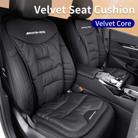메르세데스 벤츠 AMG A B C E S 클래스 A180 CLK CLA GL용 자동차 벨벳 플러시 미끄럼 방지 통기성 패드 시트 커버 보호 쿠션