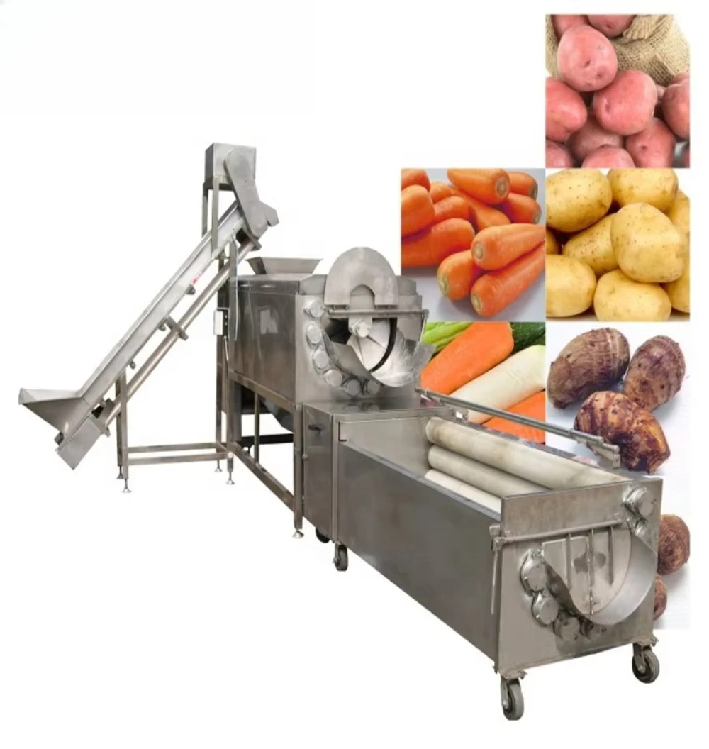 Automatic Garlic Separating Peeling Washing Drying Machines Automatic Garlic Processing Line