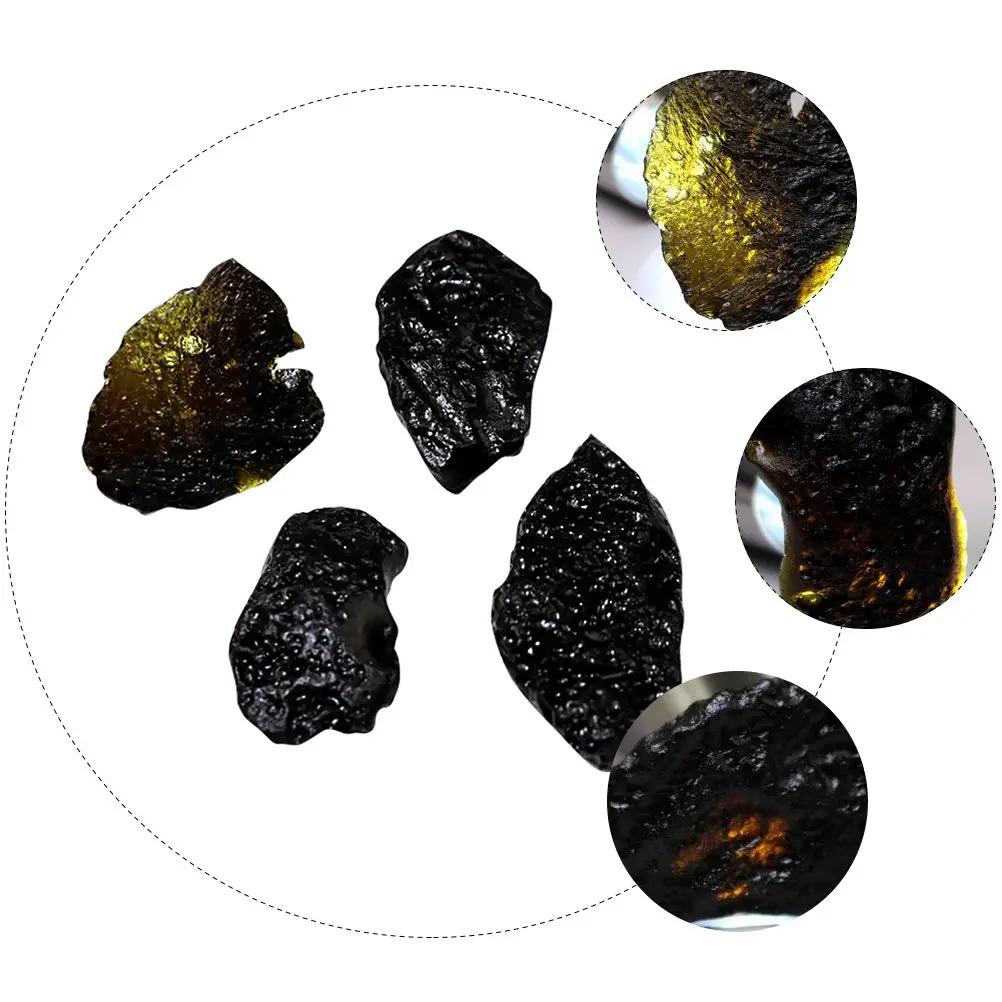 

4 Pcs Meteorite Pendant Specimen Kids Space Adornment Model Table Children Toys Stone