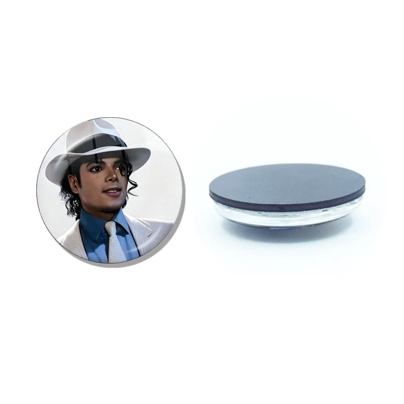 MJ Dance King Michael Jackson Fridge Magnet 30MM Glass Cabochon Magnetic Refrigerator Stickers Note Holder Home Decor Gift