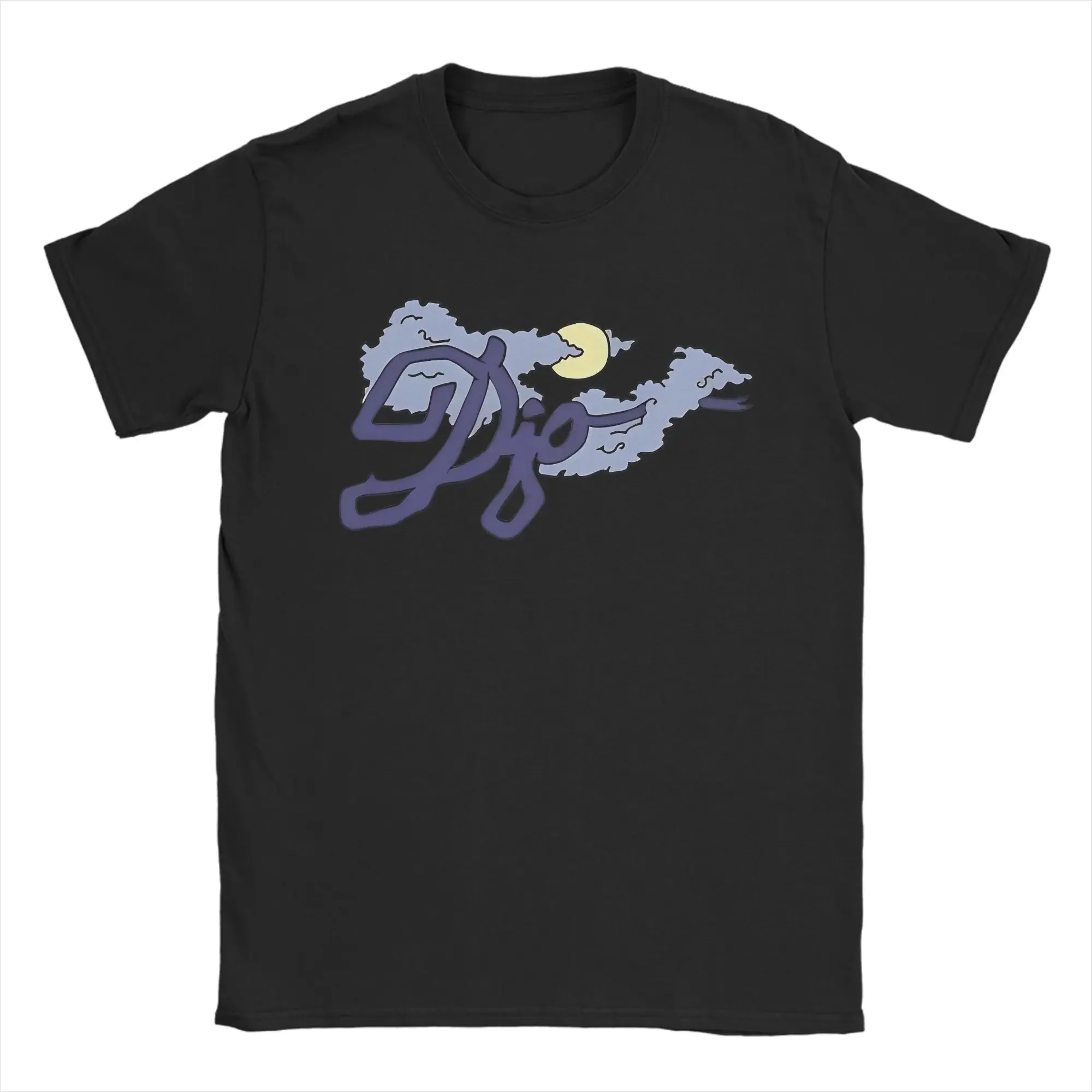 

Djo Night Cloud Graphic Cotton T-Shirt Vintage Style Round Neck Short Sleeve Tee for Men