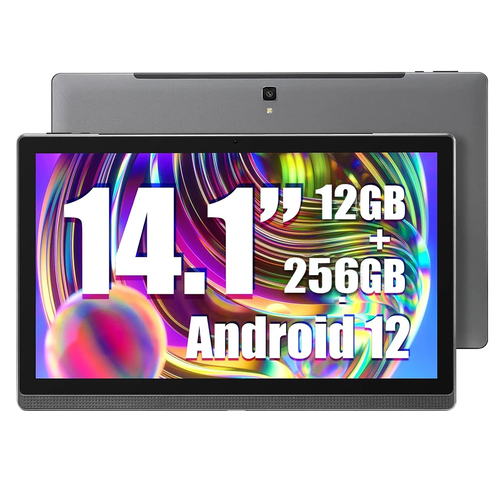 New 14.1 Inch Large Screen Tablet Pc MTK6797 Deca-Core 12+256GB 1920*1080 IPS Bluetooth 5G WiFi Android 12 Tab 14