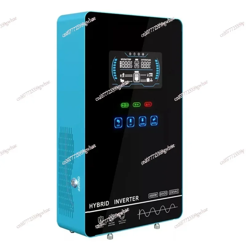 

RisunPower 4.5KW 4500W Off grid Single Phase Sine Wave MPPT Inverter Solar 24V Battery 4.5kW LCD Display glass panel