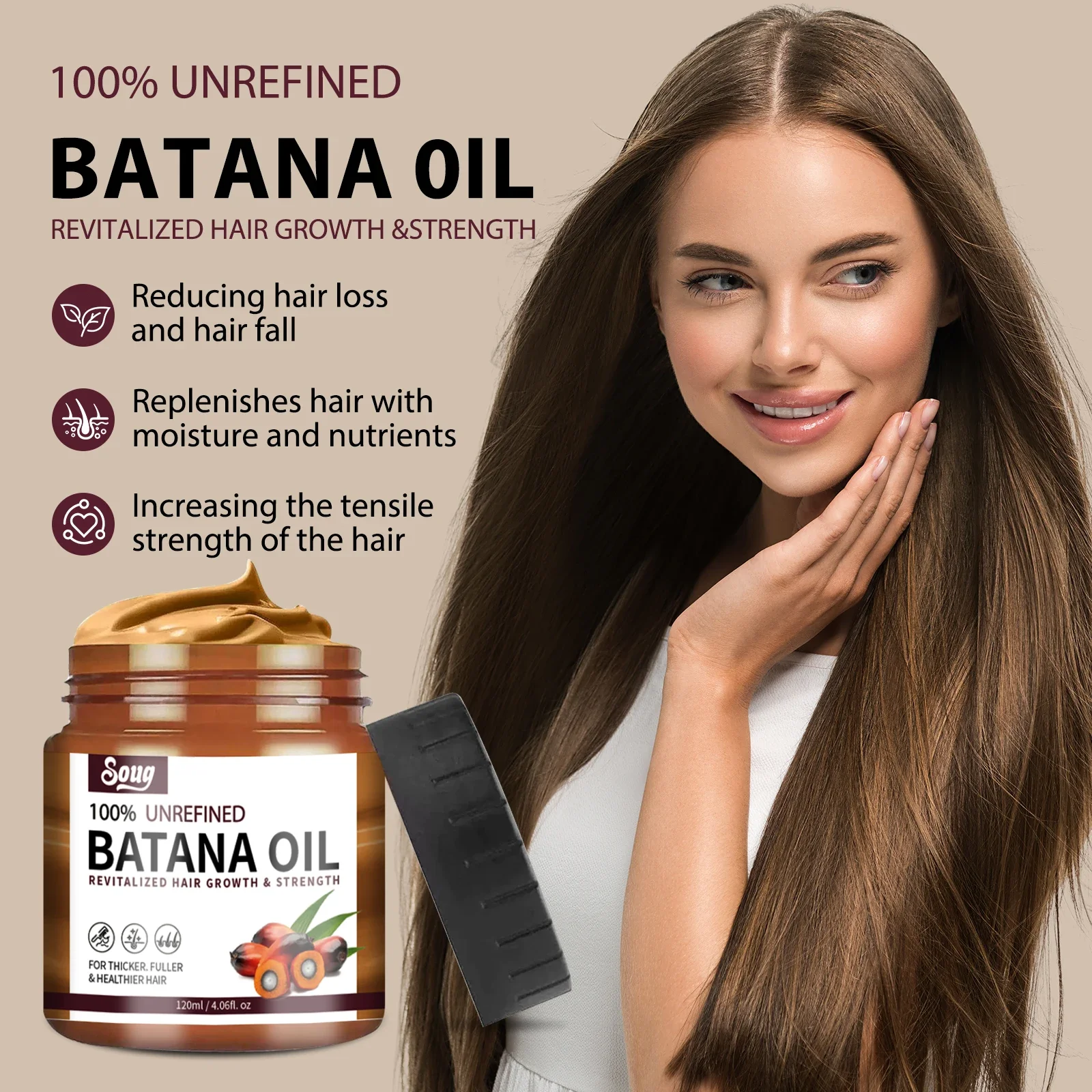 

120ml Hair Growth Elixir with Essential Oils | Prevents Hair Loss, Smoothens & Nourishes for Fast Beauty Hair Care