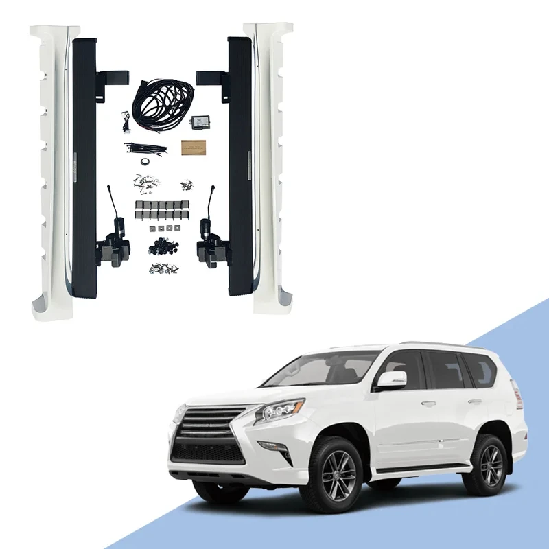 

Auto Retractable Power Running Boards Side Steps with Side Skirt for Trucks SUVs
