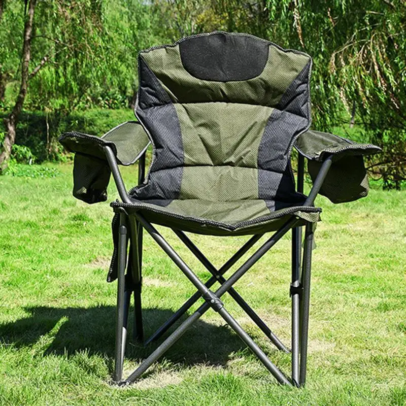 Folding Fishing Chair Camping Folding Chair 600D Oxford Cloth Fishing Stools For Ice Fishing Chair Iron Structure Travel Use