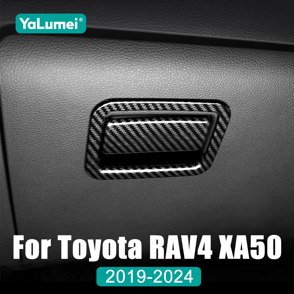 

ABS Car Glove Box Co-Pilot Handle Frame Trim Cover Sticker For Toyota RAV4 XA50 2019 2020 2021 2022 2023 2024 2025 Accessories