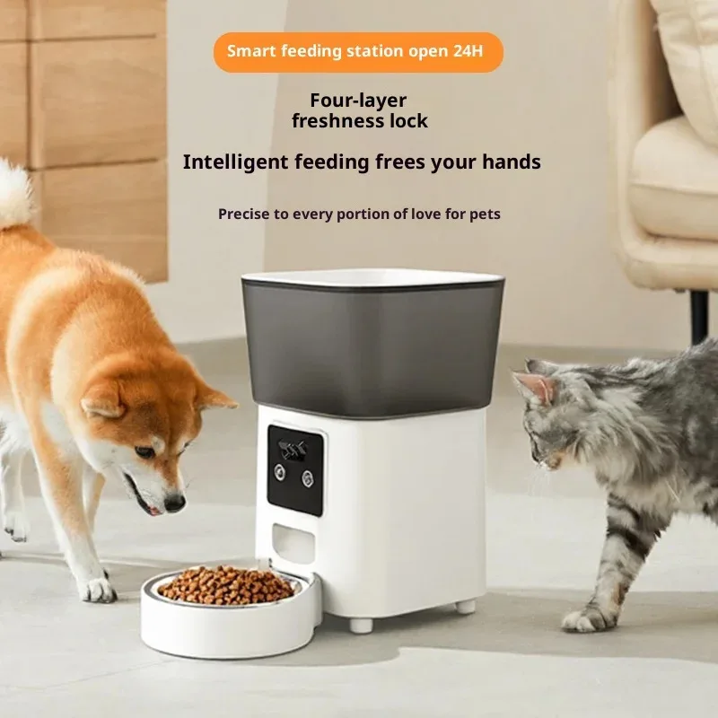 

Smart Pet Feeder with Camera - 8L Auto Dispenser with Two-Way Audio, Timer & App Control for Cats and Dogs (CE/FCC)