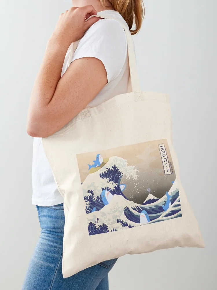 

The great Brucie wave off BFC (Blahaj/shark edition) Tote Bag bag for beach Canvas shoulder bag Reusable bags