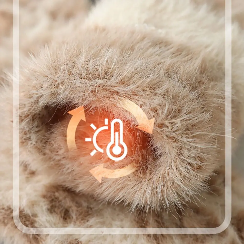 Fashion Rabbit Winter Warm Gloves Knitted Soft Warm Knit Mittens Stretchy Touch Screen Arm Warmers Cold Weather