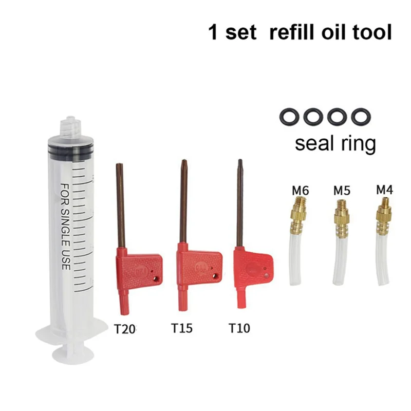 ZOOM Hydraulic Brake Bleed Kit for ZOOM Brake System, Filling Oil Kit, Funnel Set Bike Repair Tool