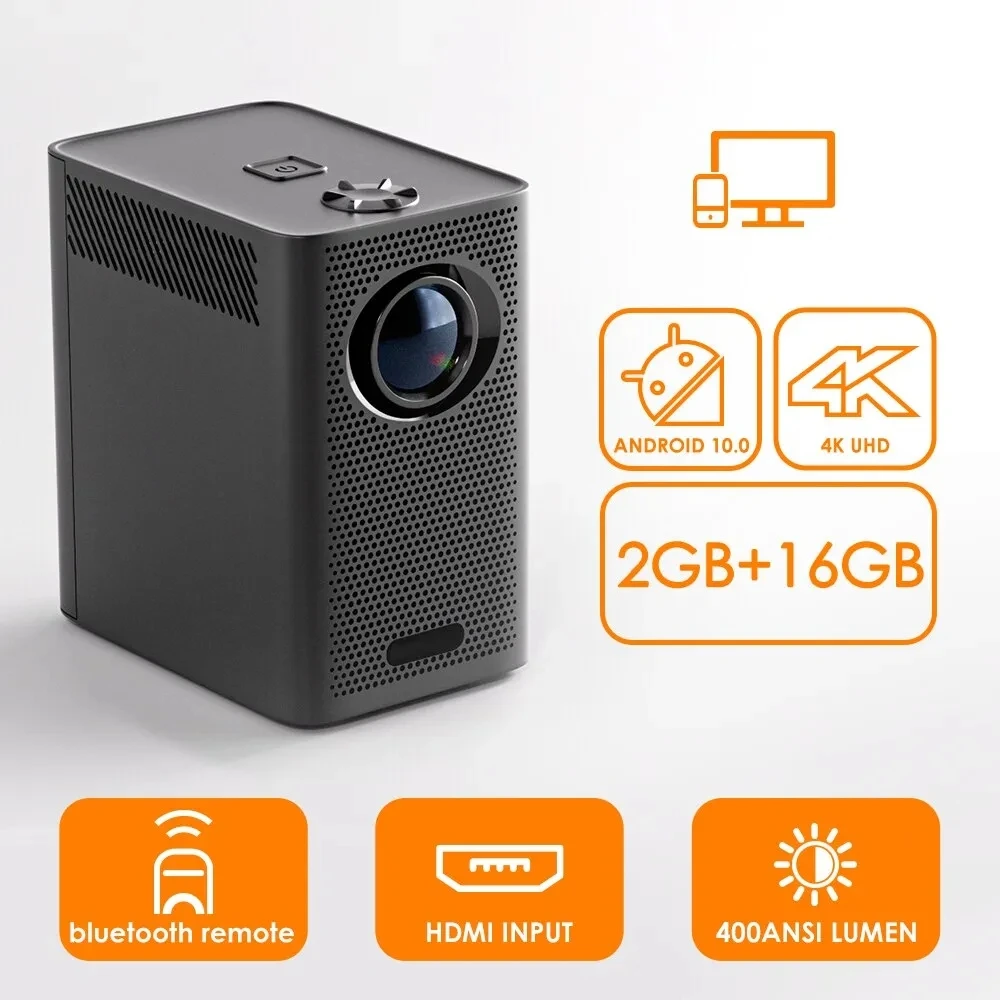 Salange S30Max Global Version 1080P Android Projetor 400 Ansi Lumens Portable Projector Smart TV WIFI Home Beamer LED Projector