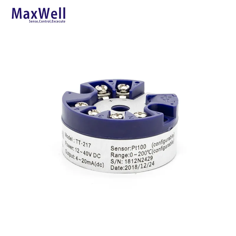 pidmaxwell high quality accuracy TT-217 temperature transmitter 4-20ma hart