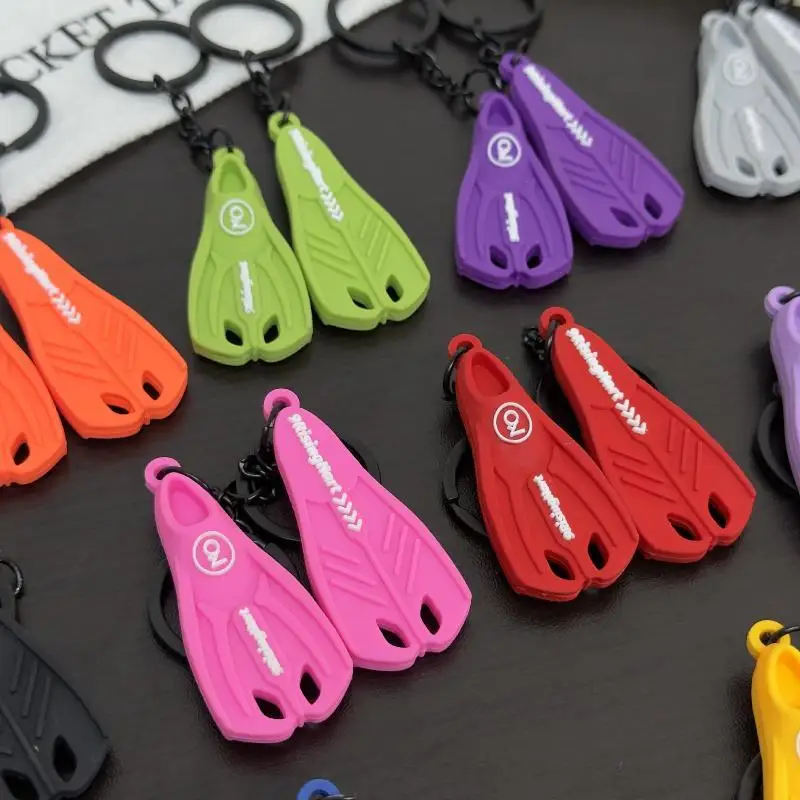 Diving Fin Keychain Ocean Theme Pendant For Backpack Bag Decoration Diver Gift Accessory view 4