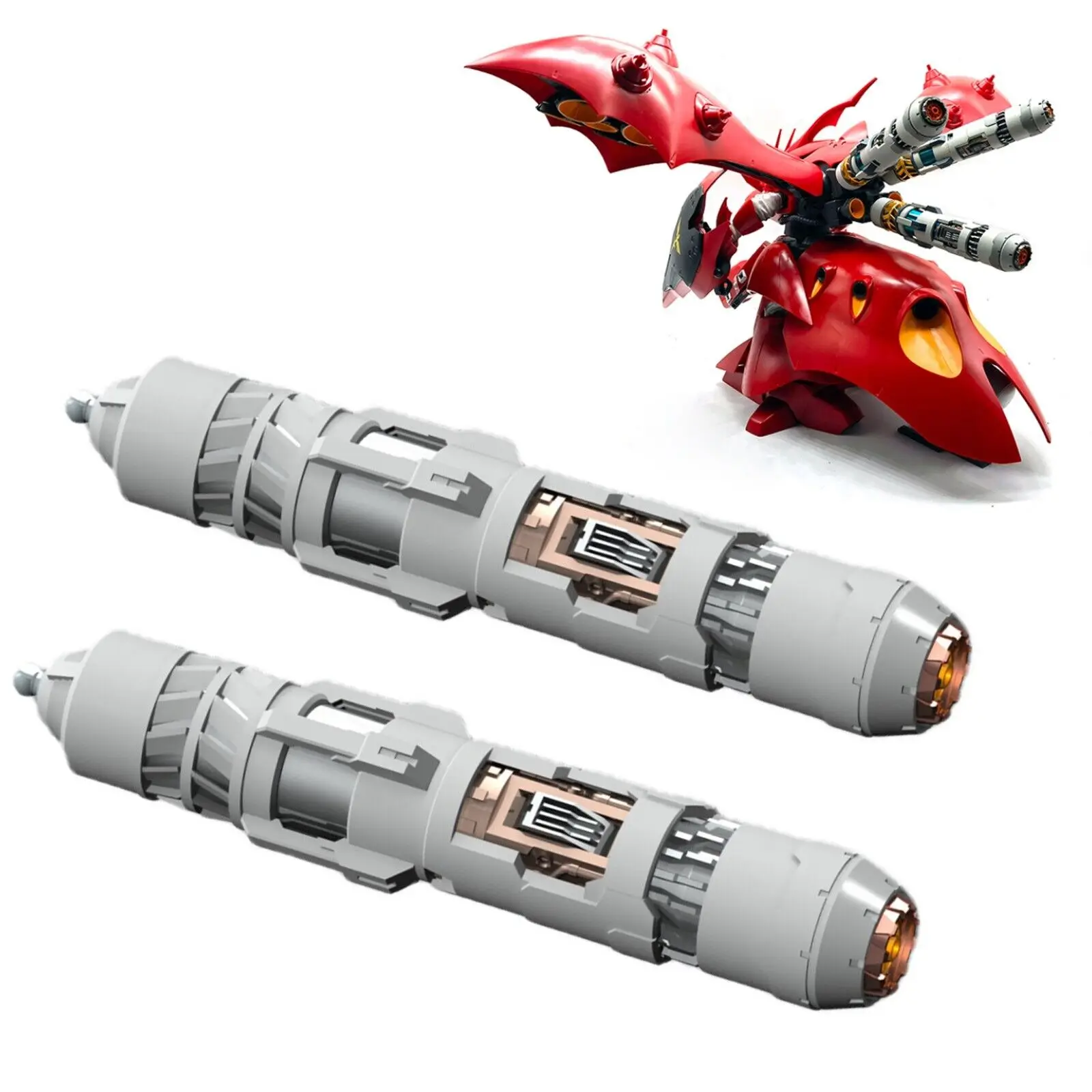

2Pcs/Set Fuel Tank Kit For Gundam HG 1/144 Nightingale Model Toys Accessory 3D Printed Fuel Rod For MG 1/100 Sazabi ver ka Model