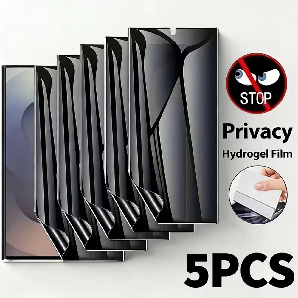 1-5Pcs Privacy Hydrogel Film Screen Protector For Samsung Galaxy S26 Ultra S25 S24 S23 S22 Samsung A57 A56 A55 A37 A36 A26 A16