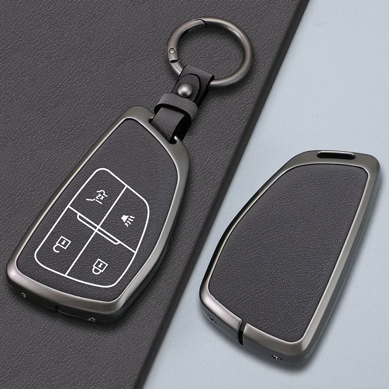 Car Key Cover Case For Chevrolet Tahoe Suburban For GMC Yukon For Buick ENVISION S Plus Avenir 2020 2021 2022 2023 4 5 6 Button