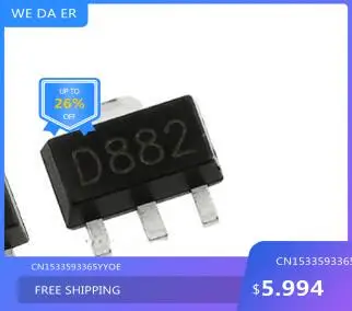 

new%100 D882 2SD882 TO-252 3A 40V