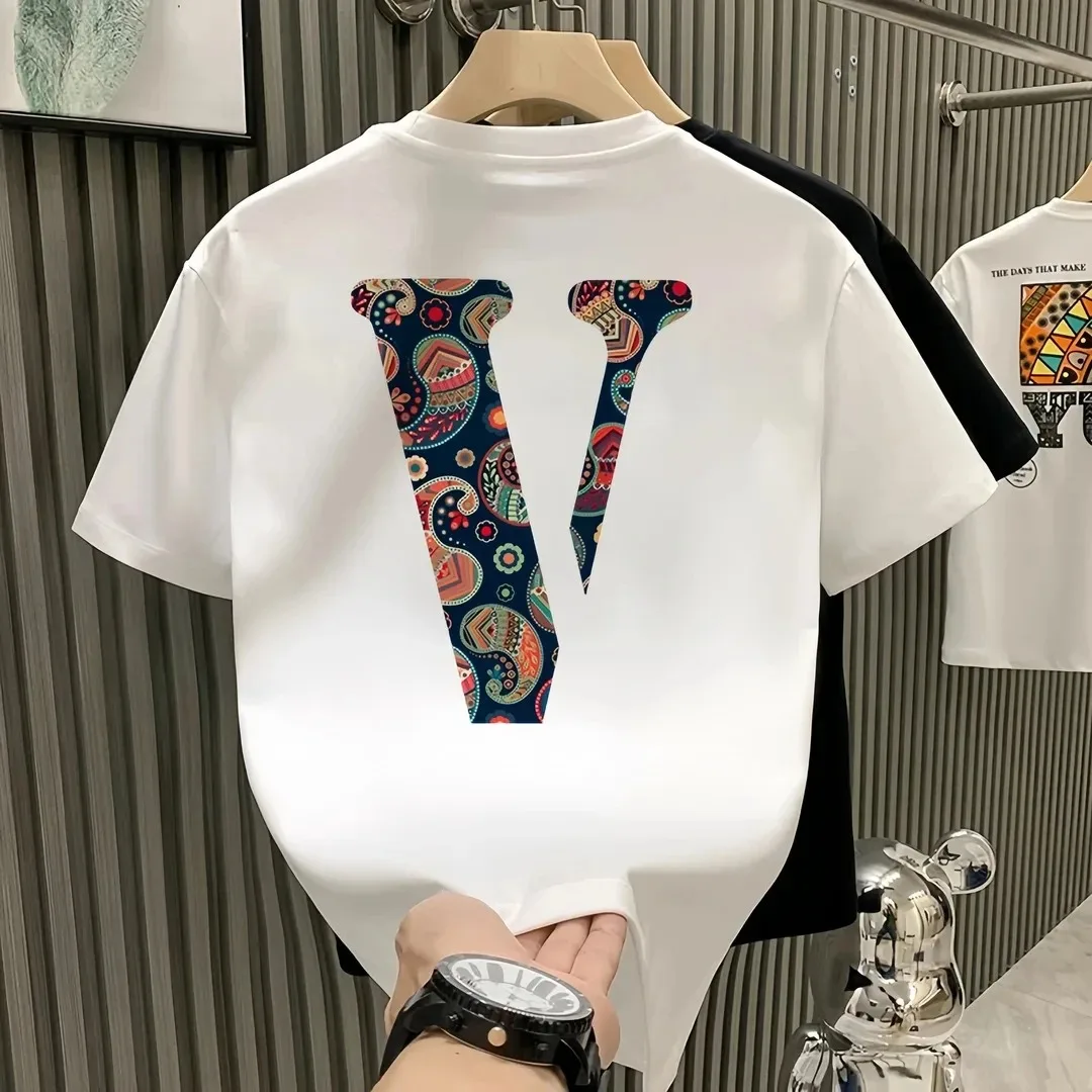 Summer Hot Selling Fashion Cotton Niche Design American Women Men Short Sleeve T-shirt Loose Maternity Dress Oversized T-shirt