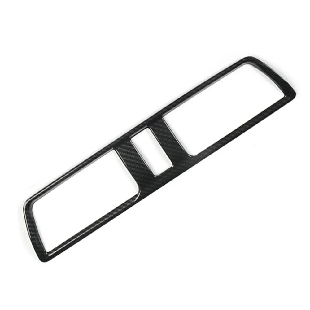 Trim Cover Air Outlet Vent Black Carbon Fiber Decoration Mouldings Protection ABS Car Accessories DIY Item Car
