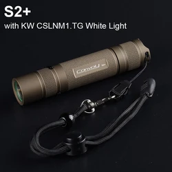 Convoy Desert Tan S2 Plus with KW CSLNM1.TG White Light Flashlight 18650 Torch Flash Light Fishing Work Lamp Bike Front Light