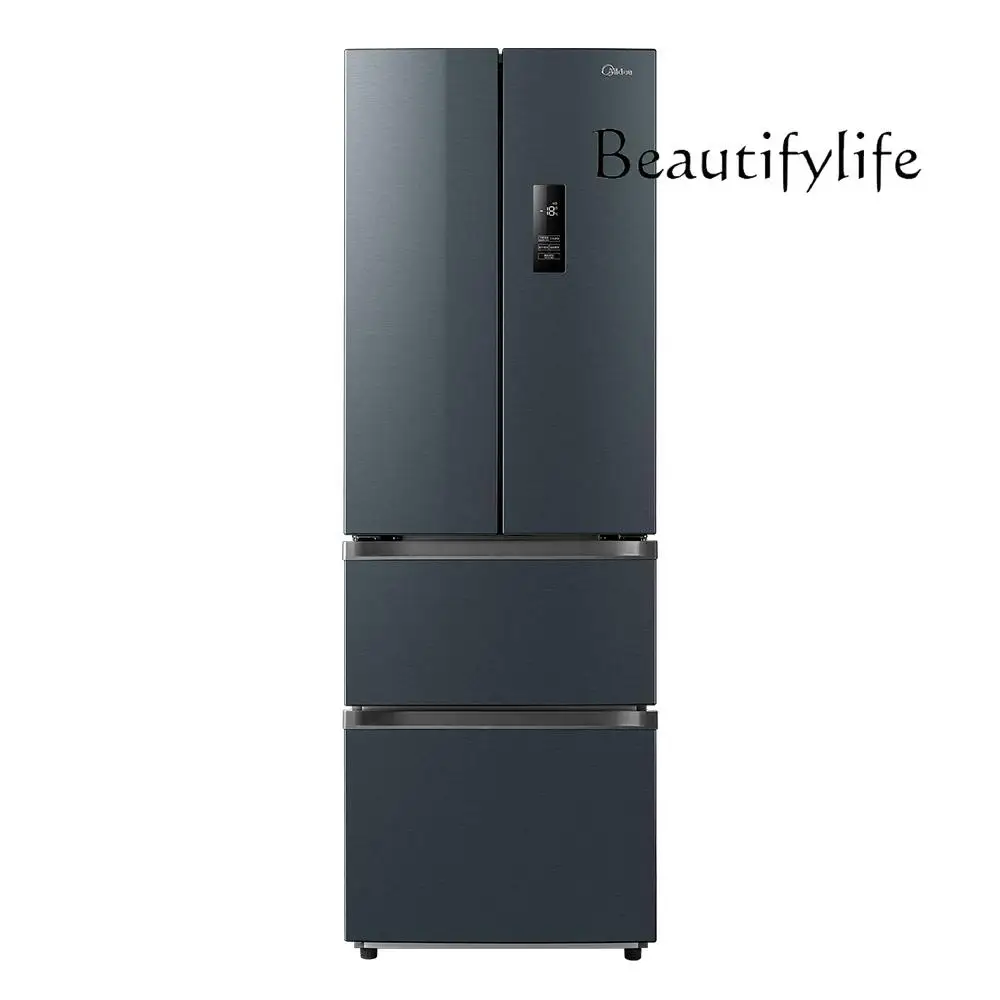 Ultra-thin French multi-door household refrigerator, small double-open four-door air-cooled and frost-free first-level