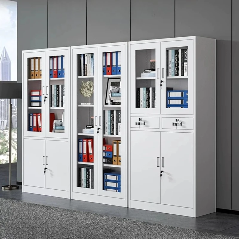 F*-Multifunctional Large Capacity Vertical Steel Storage Cabinet Two Tier Separate Lockable