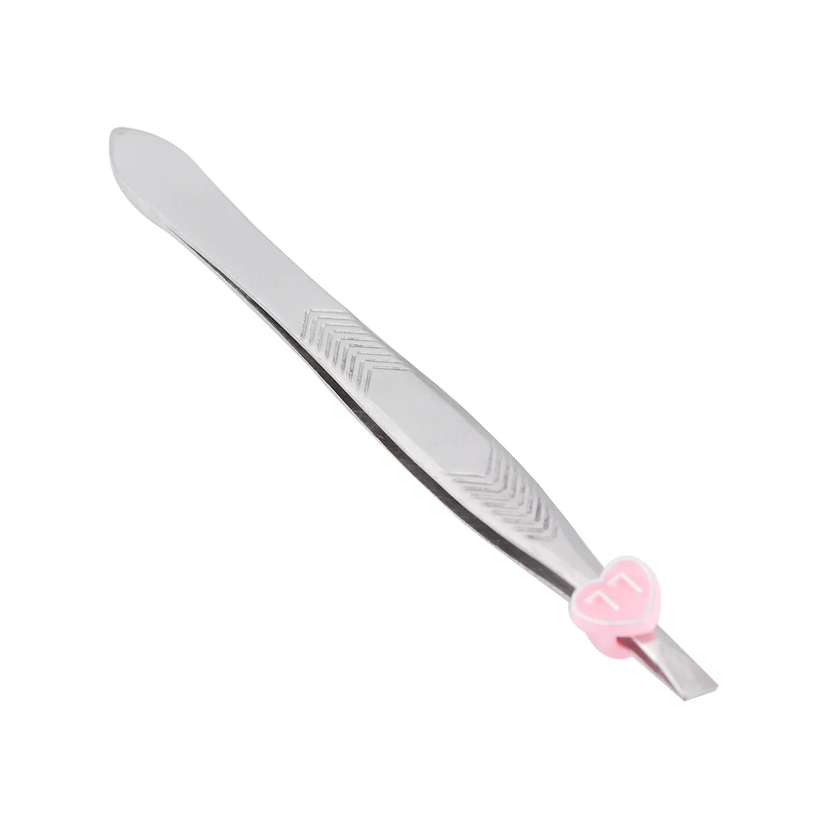 

2pcs Stainless Steel Eyebrow Tweezers Set Flat Diagonal Tip Anti-Slip Grip For Precision Grooming Ingrown Hair Removal Makeup