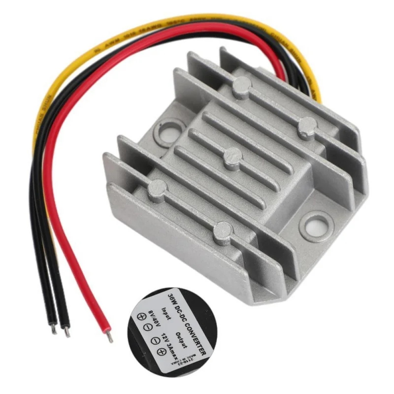 Z DC/DC Voltage Converter Voltage Regulator Module 8V/40V to 12V 3A 36W.