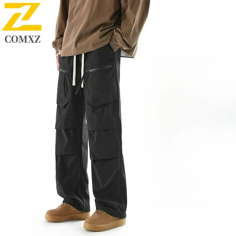 جديد الذكور البضائع السراويل مريحة فضفاضة تناسب كبيرة الحجم السراويل الطويلة في الهواء الطلق عداء ببطء ممارسة الربيع والخريف تنفس السراويل