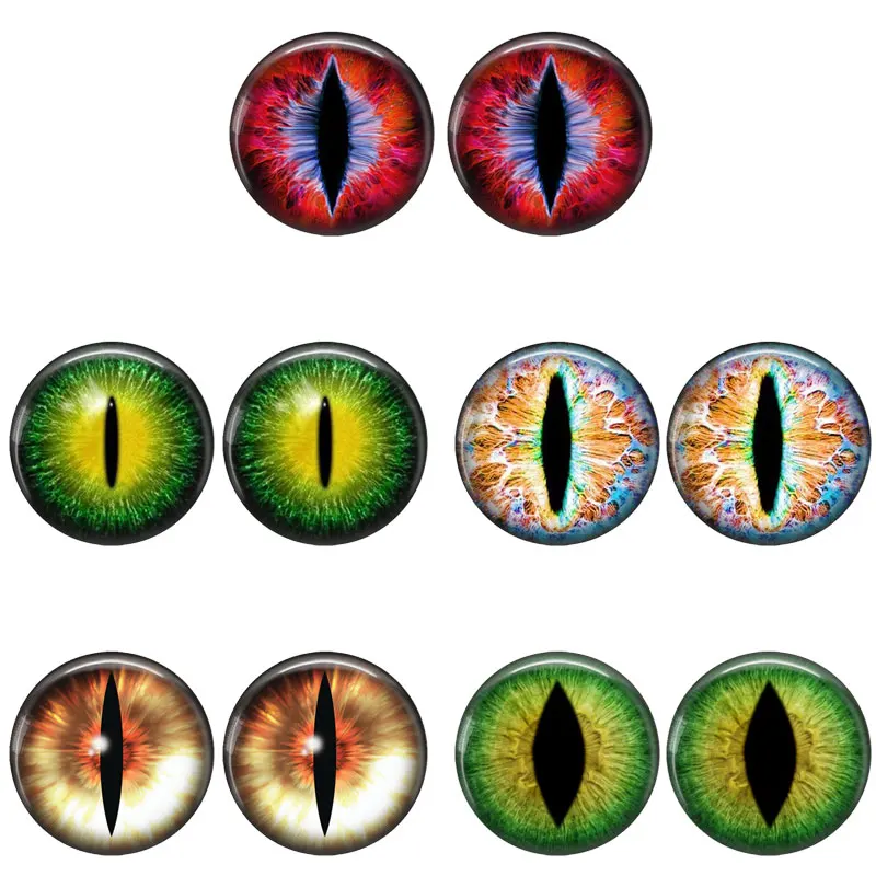 In Paris Dragon Cat Animals Toys Eyes Hot Sale 6mm 8mm 10mm 12mm 14mm 20mm Handmade Photo Glass Cabochons DIY Making Accessories