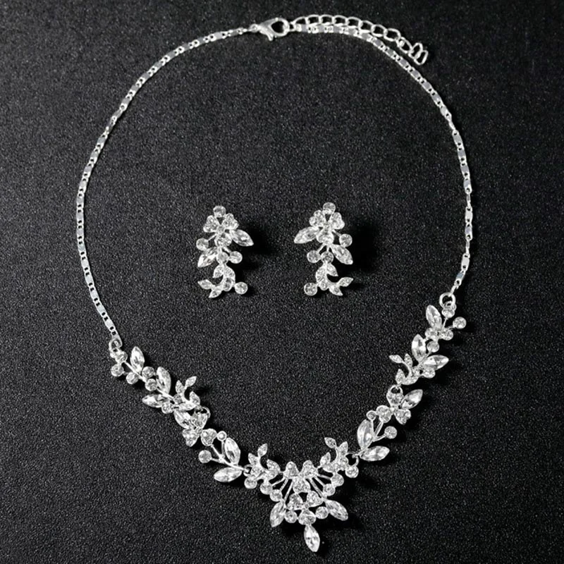 Romantic Fashion Set Jewelry Floral Design Wedding Jewelry Set Bridal Jewelry Accessories