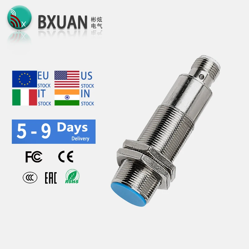 

BXUAN M18 Inductive Proximity Switch Sensor Flush DC 10-30V AC90-250V NPN PNP NO NC output