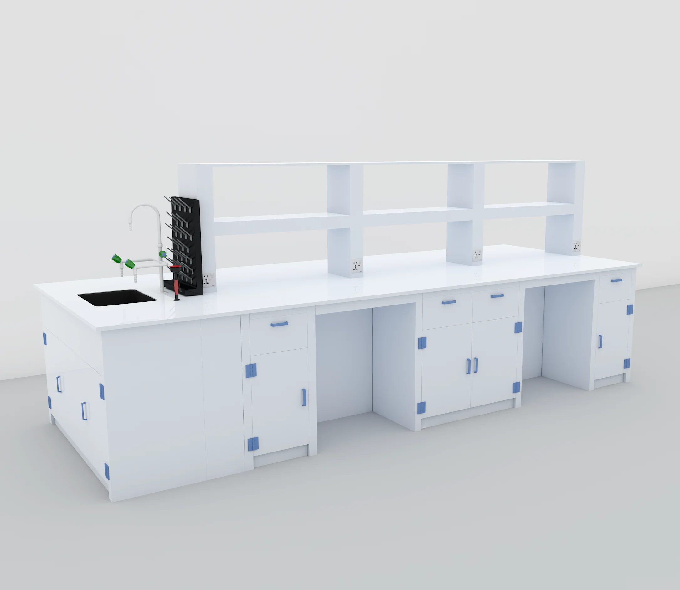 

Best Price For Chemical PP Lab Furniture Lab Bench/Casework Strong Alkali Resistance Laboratory Bench Workstation Workbench