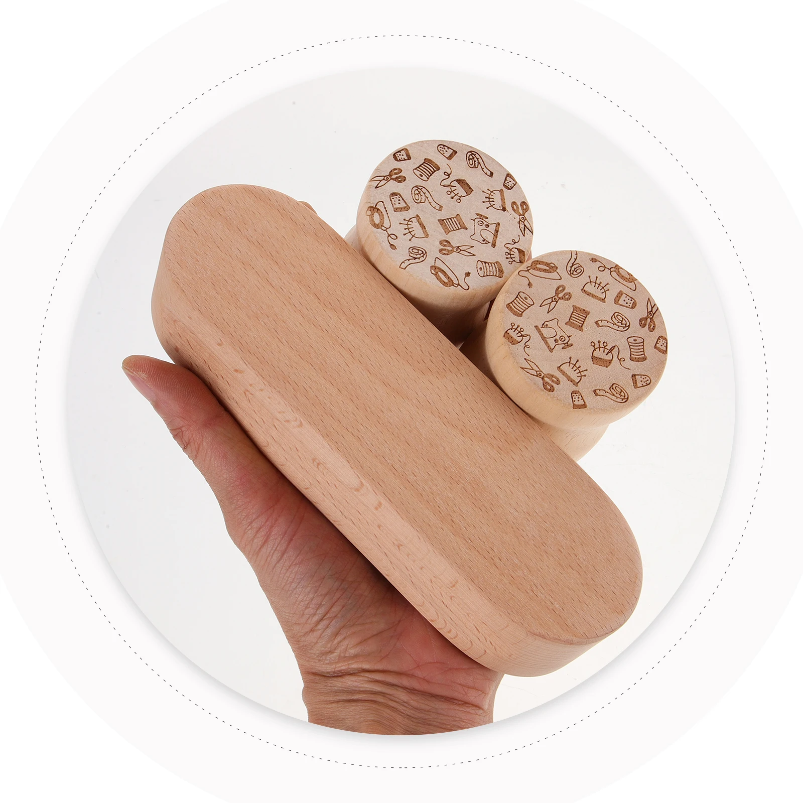 

1 set 1 Set Sewing Tailor Wood Clapper Wooden Quilting Block Presser Tool For Quilting Sewing Garment Making Multi-Function Wood