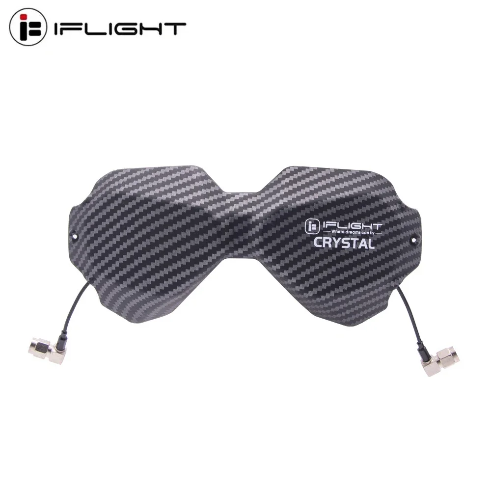 IFlight Crystal HD Patch Protective Shell with 5.8GHz 9dBi  LHCP High Gain Directional Antenna Array for DJI Digital FPV Goggles