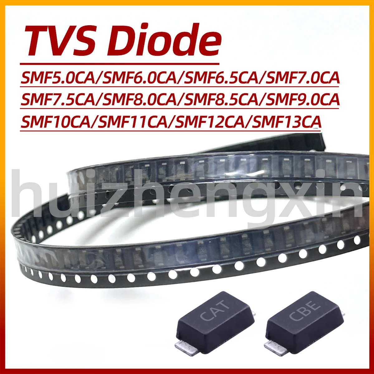 50pcs SMF5.0CA SMF6.0CA SMF6.5CA SMF7.0CA SMF7.5CA SMF8.0CA SMF8.5CA SMF9.0CA SMF10CA SMF11CA SMF12CA SMF13CA 200W TVS Diode