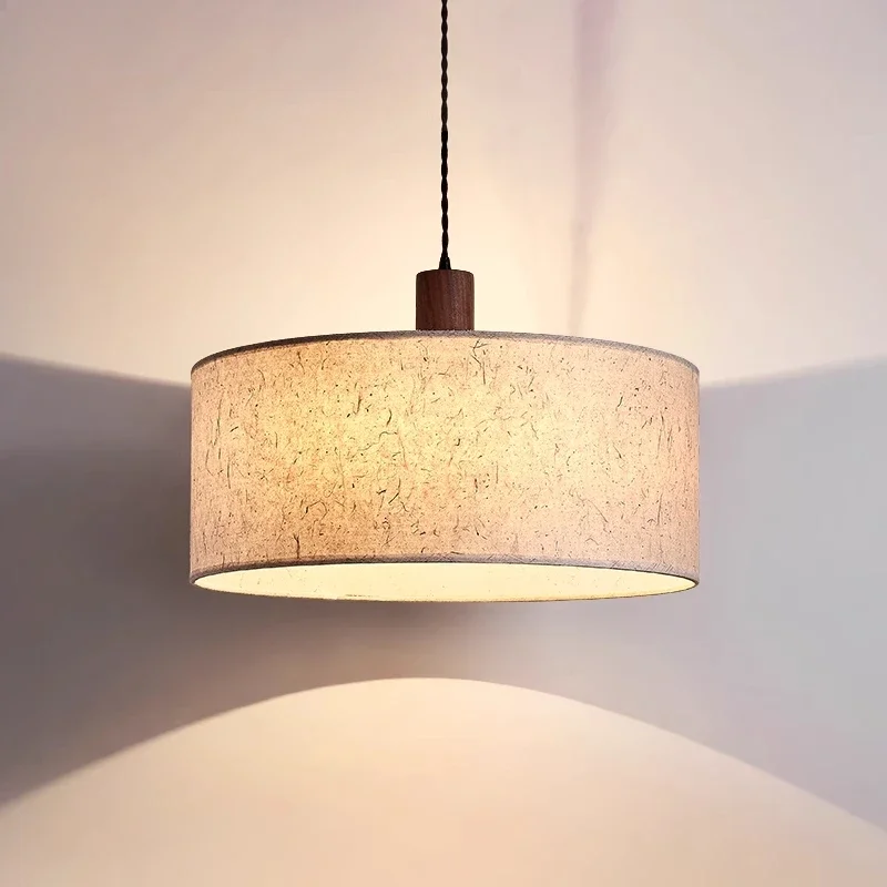

Rice Paper Wabi-sabi Style Chandelier Lamp Retro Cream Japanese-style Bedroom Study Lighting Room Decor Lighting for Living Room