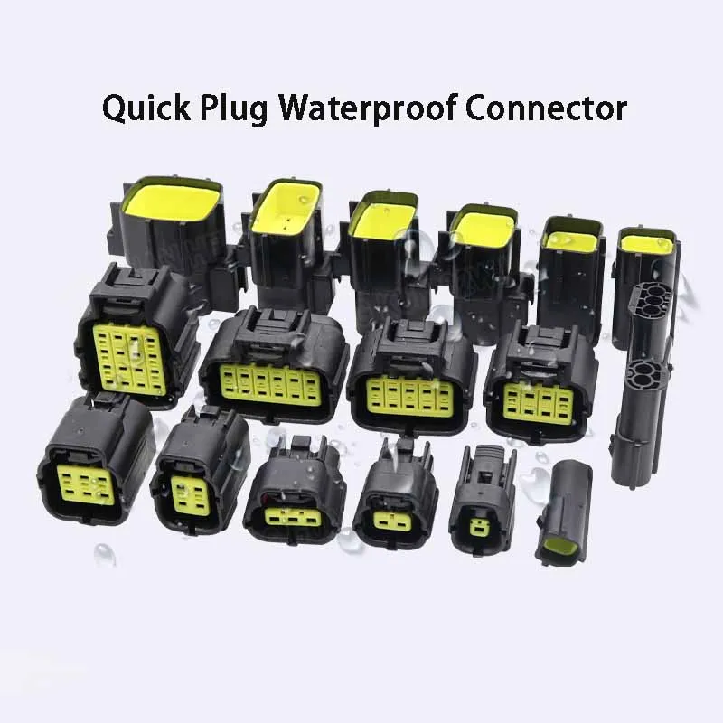 

1 Set AMP Automotive Connector Adapter 1.8mm Series Automotive Plug Harness Male/Female Butt Plug Waterproof Plug Connector