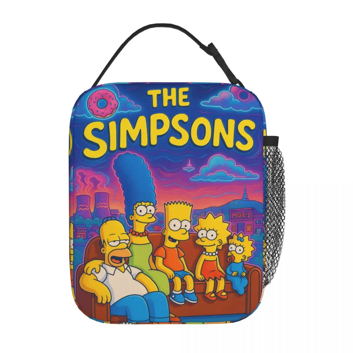 

The Simpsons Cartoon Insulated Lunch Bags High Capacity Reusable Thermal Bag Tote Lunch Box College Outdoor Food Bag