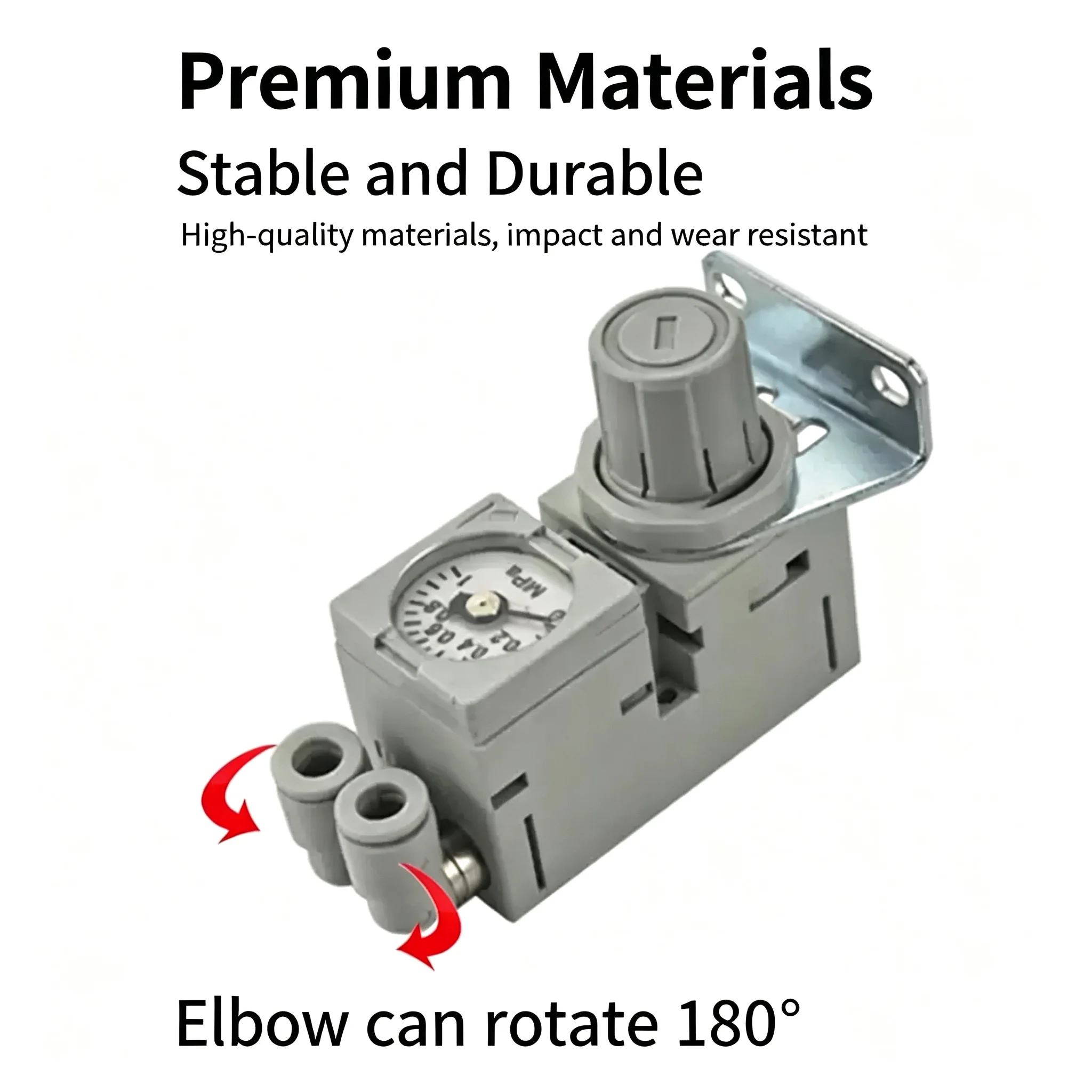 Micro Regulator ARM10‑10F2‑06‑08‑18‑20BG Pneumatic Compact Manifold‑mount Pressure Reducing Valve