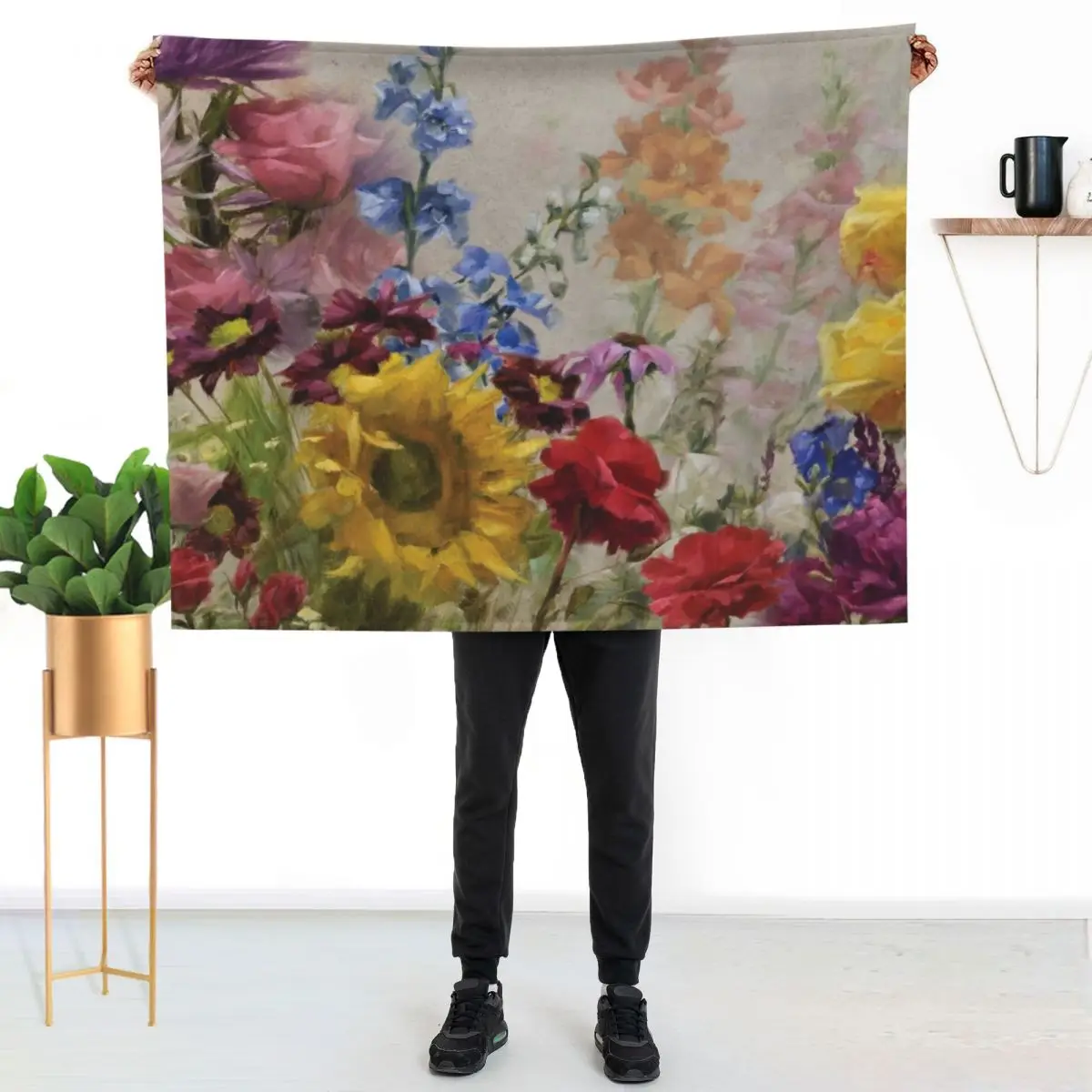 

Flourish Throw Blanket Warm Comfortable Blanket for Office Napping