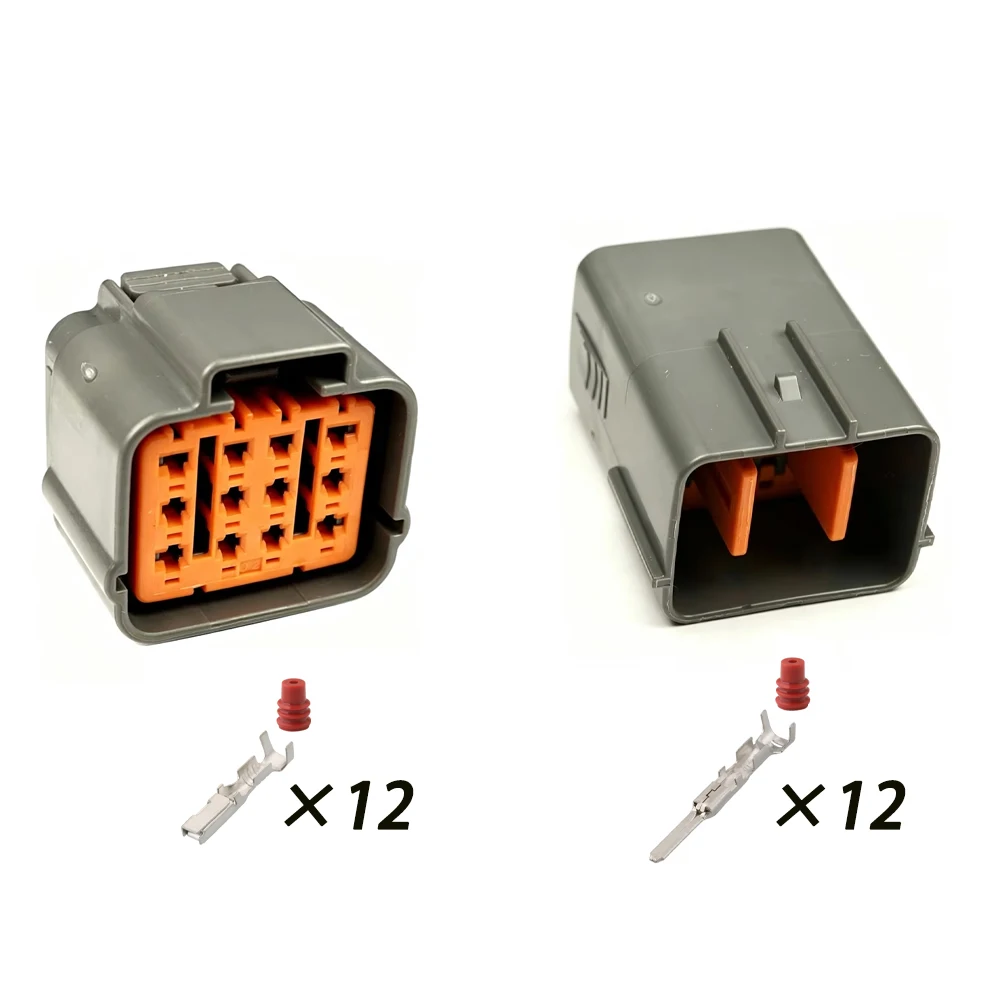 1/5/10  Set 12 Pin DL 090 Series Auto Waterproof Connector Headlight plug 6195-0149 6195-0152 For Mazda Suzuki Outlander