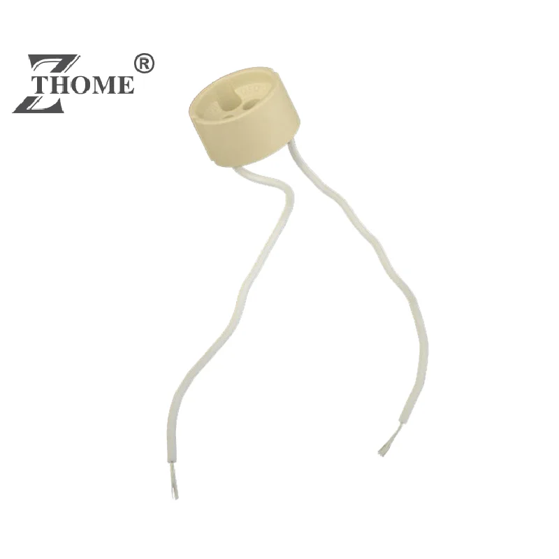 Support d'ampoule LED halogène pour lustre, accessoires de bricolage, base de lampe GU10, support de lumière en céramique, prise, connecteur, fil adaptateur, 1PC