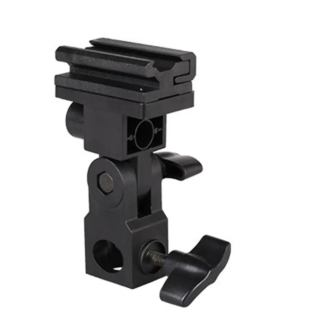 Photo Flash Adapter Hot Shoe Swivel Mount Light Stand Bracket B Umbrella Holder