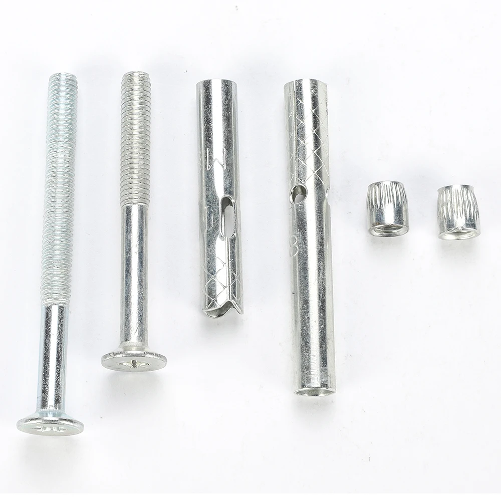 Phillips Countersunk Head Expansion Screw 304/201 SS M6 M8 M10 M12 Sleeve Concrete Anchor Built-in Tension Cross Flat Bolts