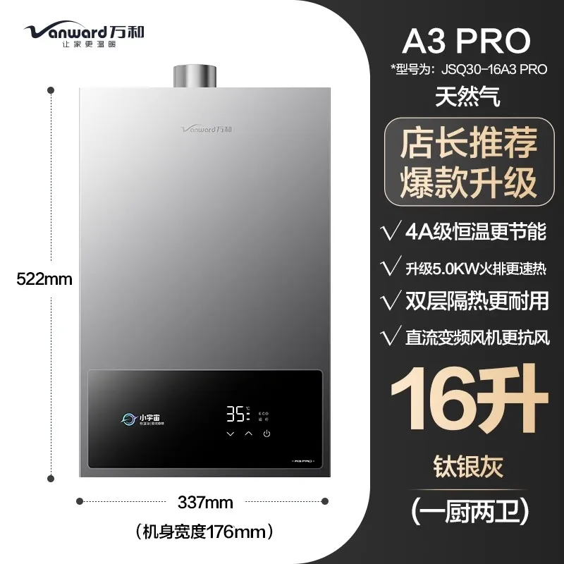 Natural Gas 4A Grade Gas Water Heater Inverter Constant Temperature