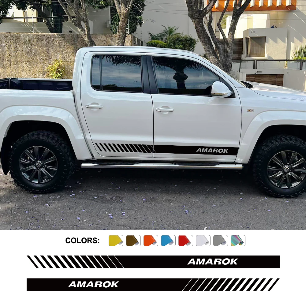 

Car Door Side Sticker For VW Volkswagen Amarok V6 UTE Tdi 4 Motion Car Vinyl Stripes Styling Decor Decal Auto Tuning Accessories