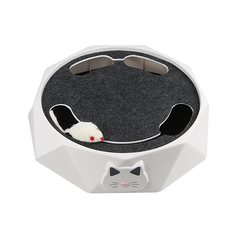 Electric Mouse 2 Gear Adjustable Cat Turntable Toy Interactive Game Training Kitten For Cat Supplies playground gato