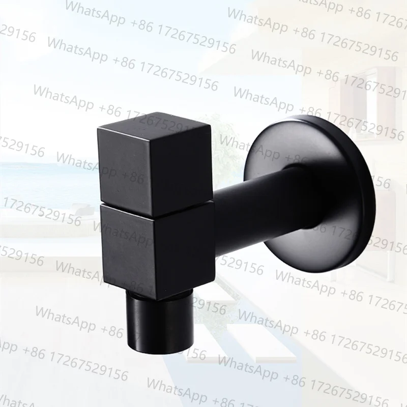 Brass Antique Black Outside Tap Washing Machine Faucet Toilet Bibcocks Tap Decorative Outdoor Garden Faucet
